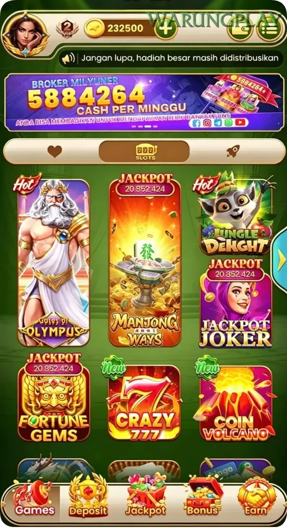 Pratinjau antarmuka warungplay — aplikasi APK resmi Android v2.5.6