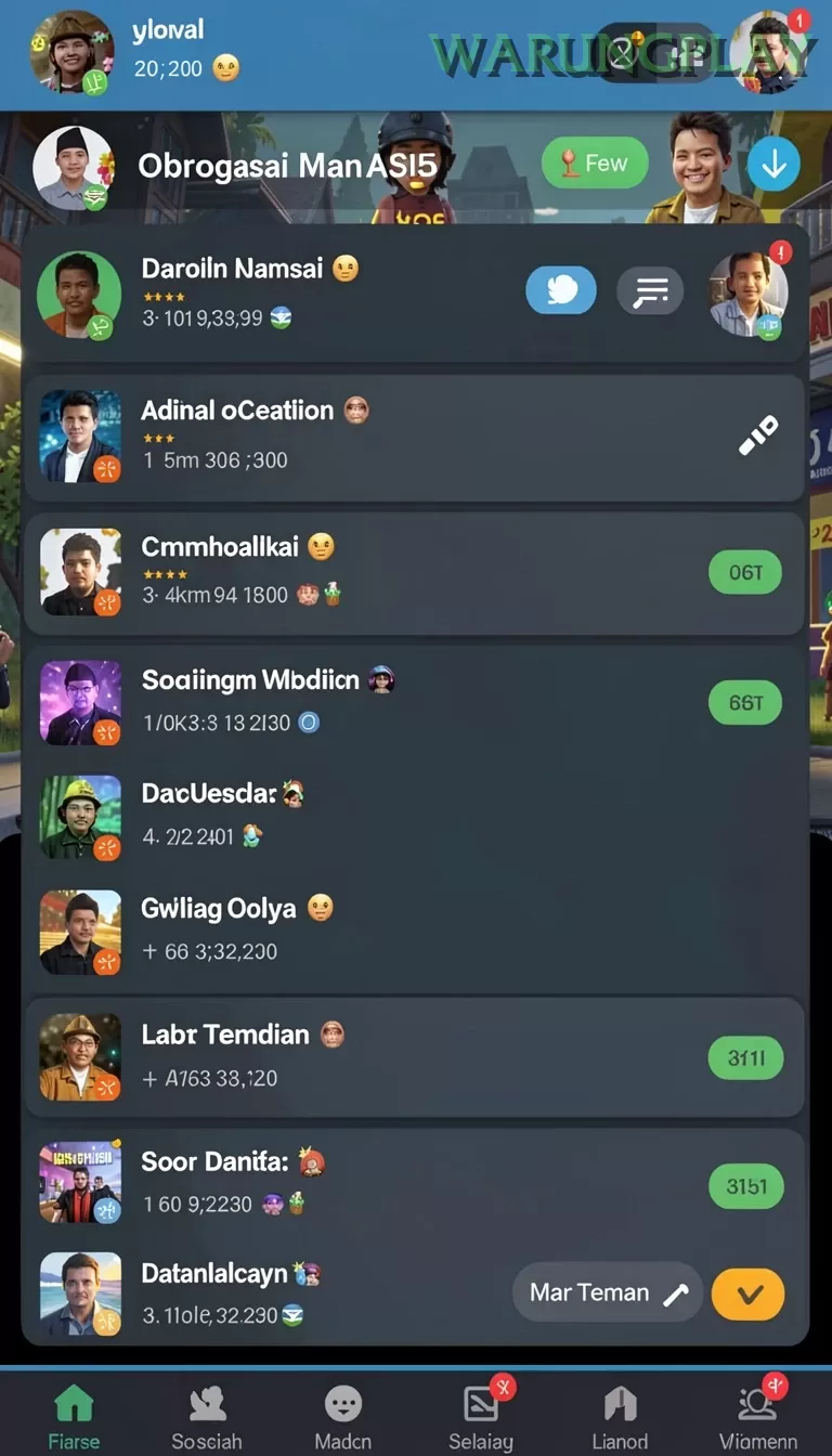 Galeri pratinjau visual warungplay build APK resmi terbaru